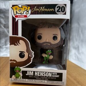 Funko Pop! Icons Jim Henson with Kermit Figure #20